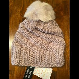 FREE PEOPLE HIGH LINE POM BEANIE